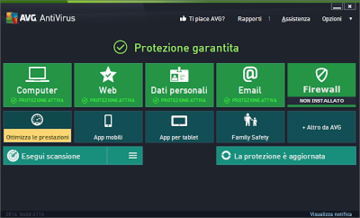 AVG Antivirus 2014 Gratis con licenza per 1 Anno: Uno dei migliori AntiVirus per Windows oggi gratis - 