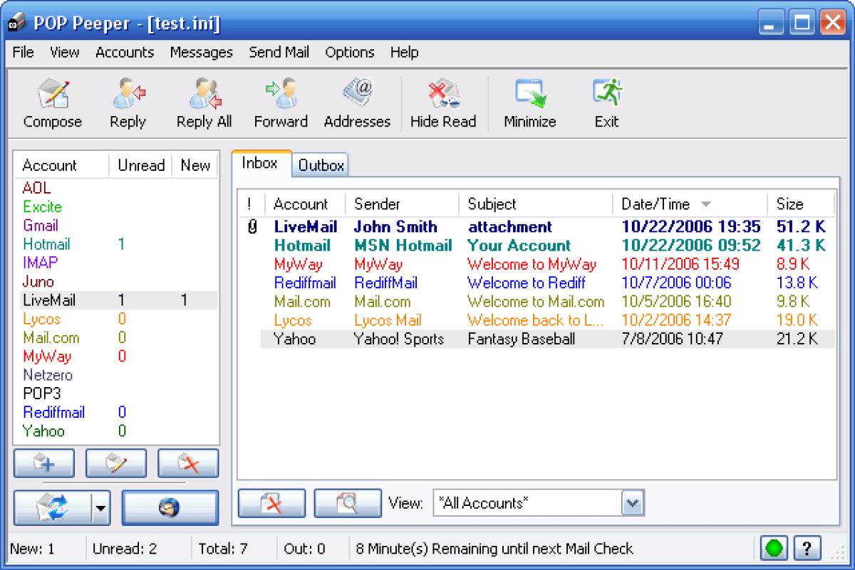 POP Peeper: Ecco uno tra i migliori e più leggeri client di posta elettronica esistenti per Windows - 