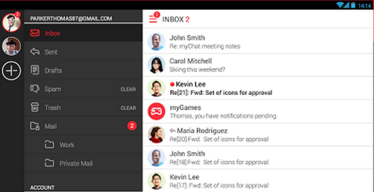 Migliori Programmi Android: myMail - 