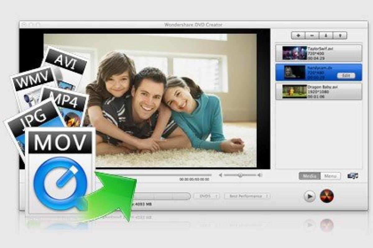 Wondershare DVD Creator for MAC Gratis: Crea fantastici DVD con Menù su MAC - 