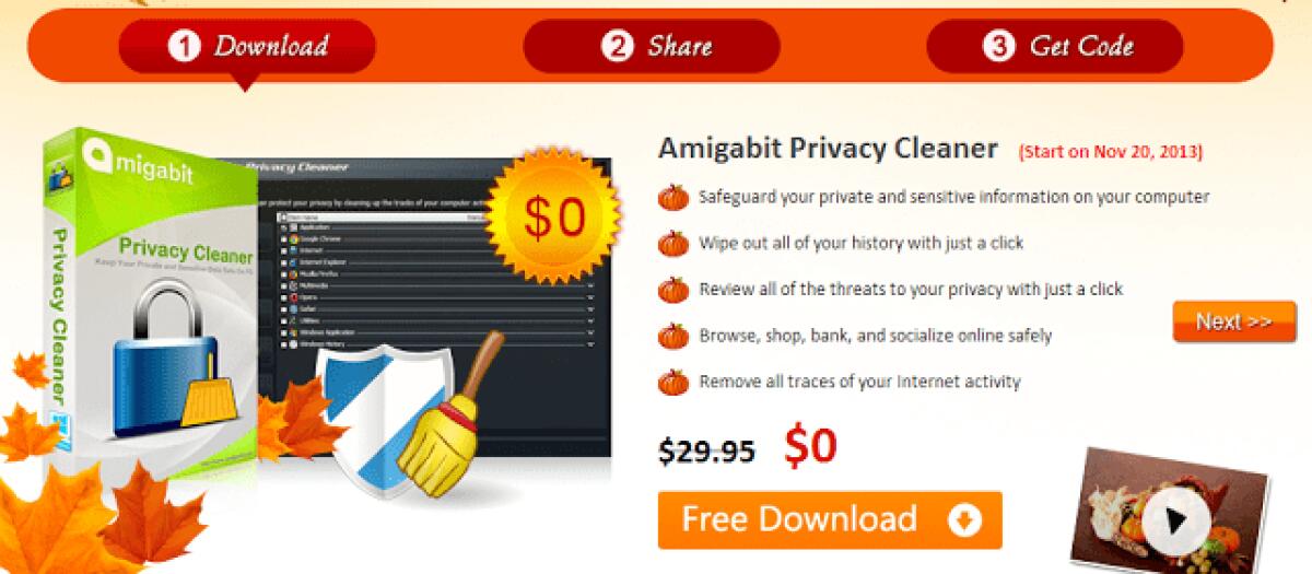 Amigabit Privacy Cleaner Gratis: Proteggere la vostra privacy eliminando ogni traccia [Windows App] - 