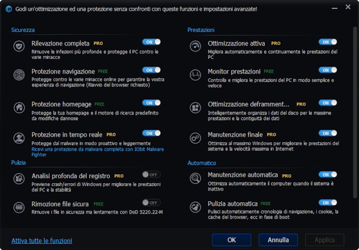 Advanced SystemCare 7 Pro Gratis: Il miglior programma per Velocizzare Windows oggi Gratis - 