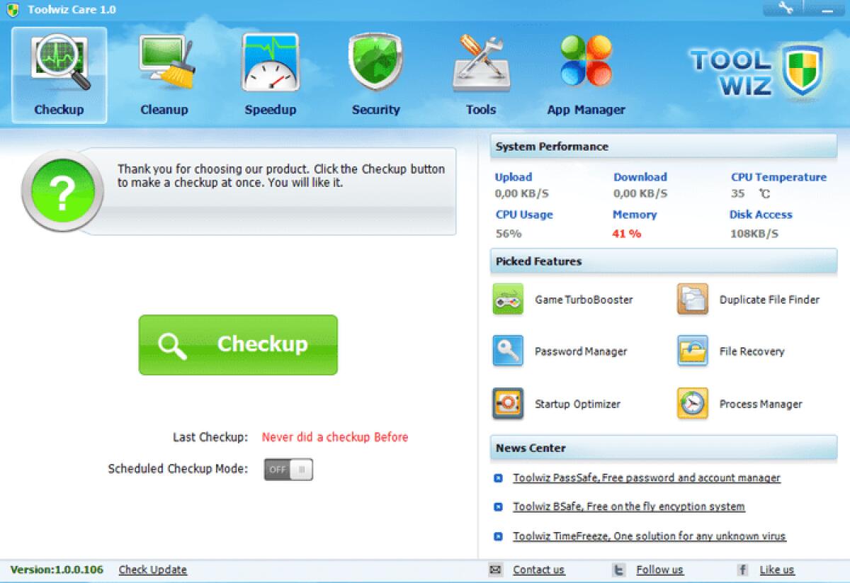 Toolwiz Care 3: Velocizzare Windows eliminando file inutili, avvio di sistema, gestore processi e tanto altro - 