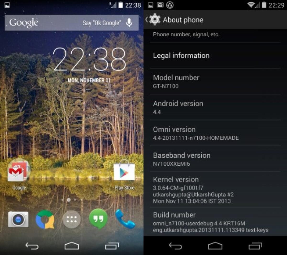 Android 4.4 arriva anche sul Samsung Galaxy Note 2 N7100 grazie ad OmniROM - 