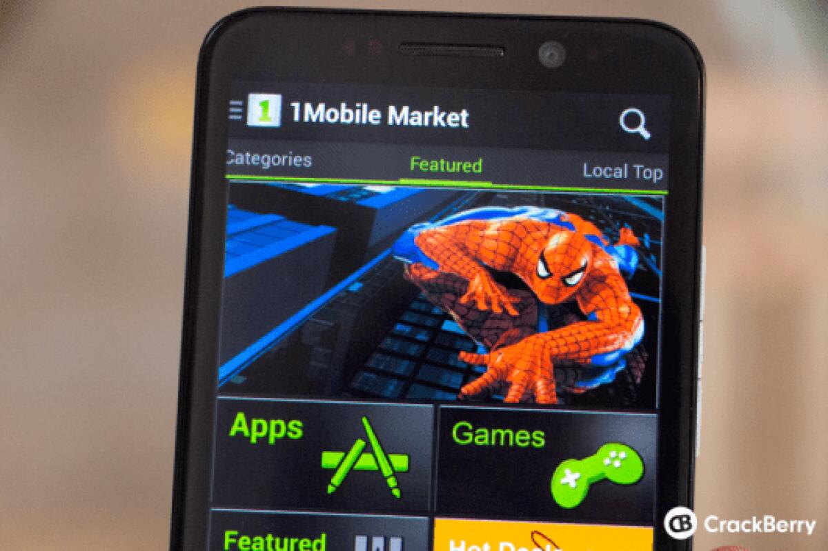 Guida per installare APK e programmi Android su BlackBerry BB10 tramite 1mobile Market - 