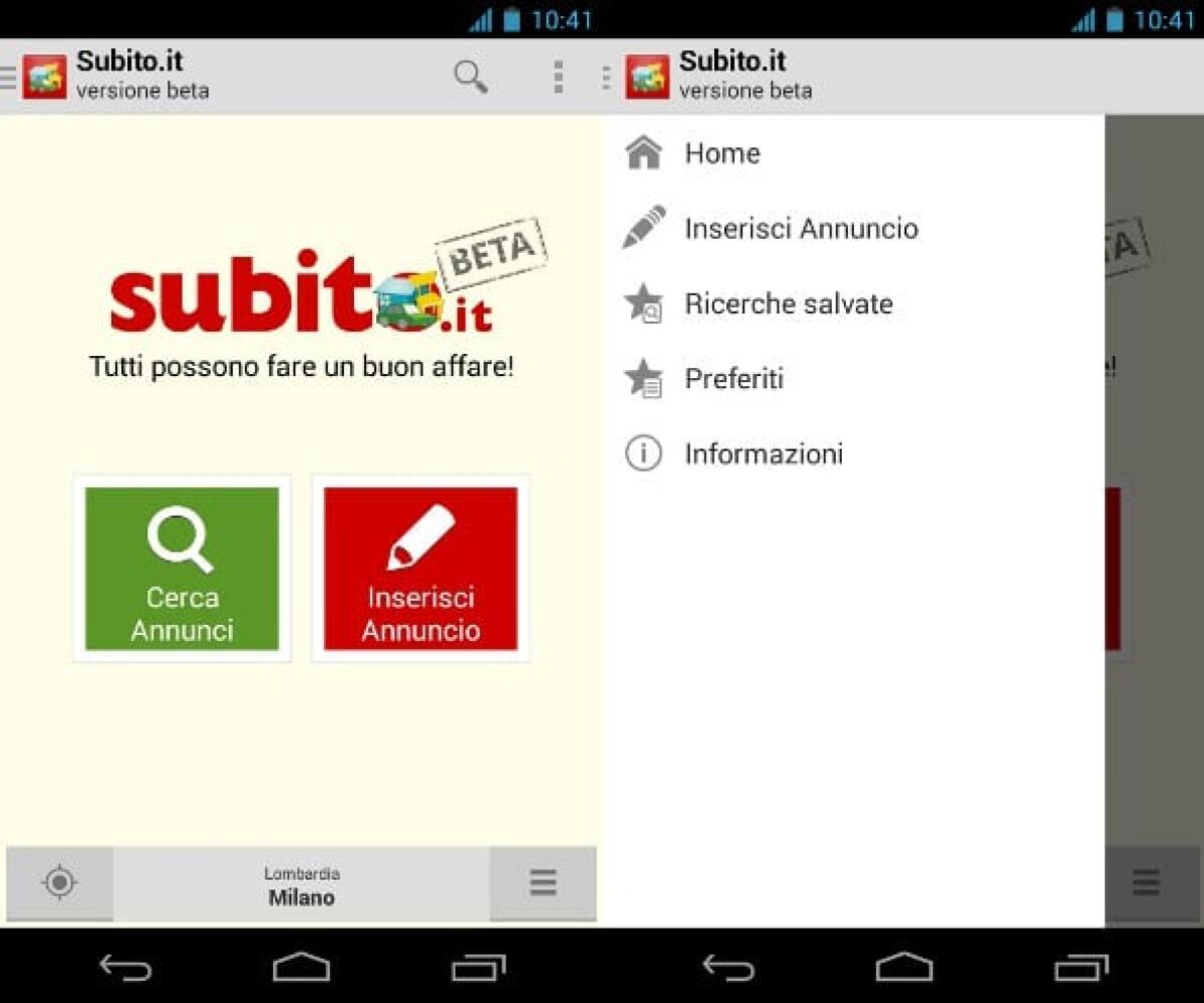 Finalmente disponibile l'applicazione Subito.it per Android - 