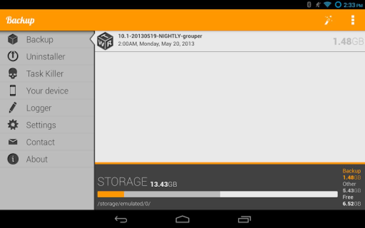 Migliori Programmi Android: OBackup, per il backup automatico di Android - 
