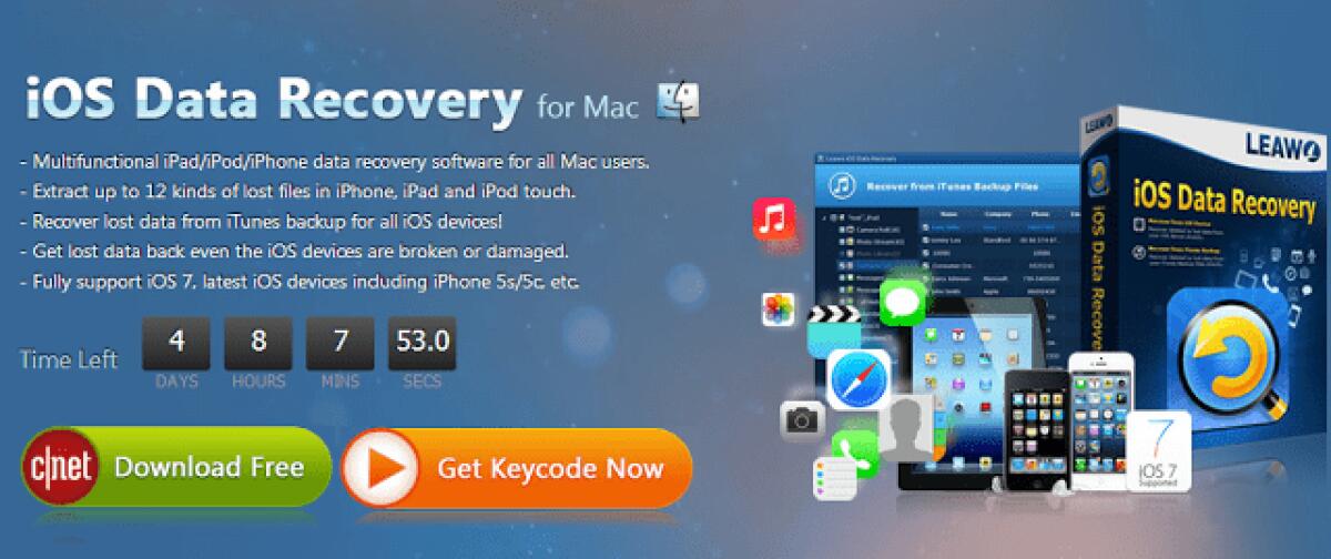 Leawo iOS Data Recovery for Mac Gratis: Recuperare dati persi o cancellati da iPhone facilmente - 