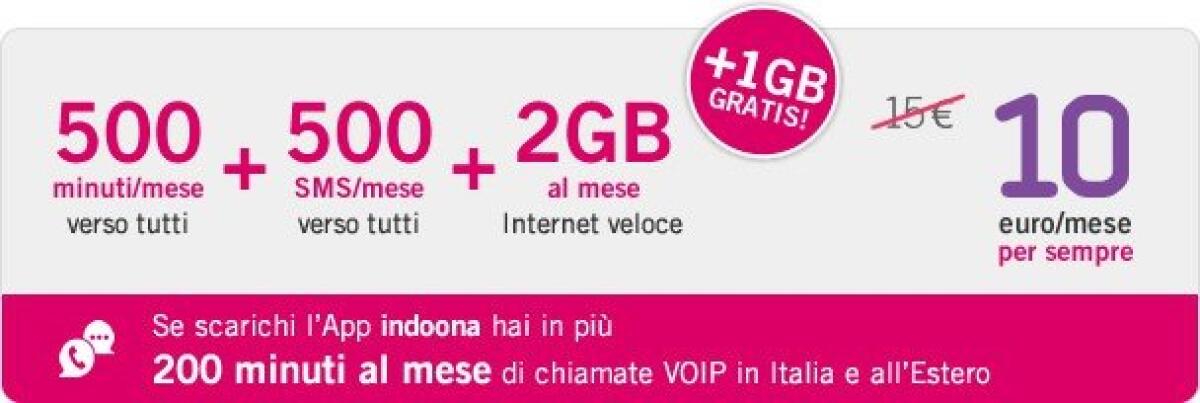 [Migliori Tariffe Smartphone] Tiscali 500 Min, 500 SMS e 2 GB + 1 GB per Natale a soli 10 € - 