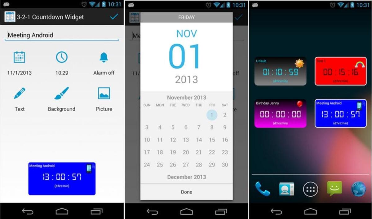 Migliori Programmi Android: Countdown Widget, per sapere quanto tempo manca a un evento particolare - 