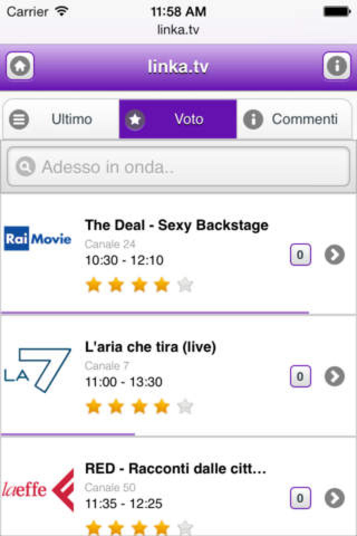 Linka.TV: l’App per iPhone che consiglia cosa guardare in TV  - 