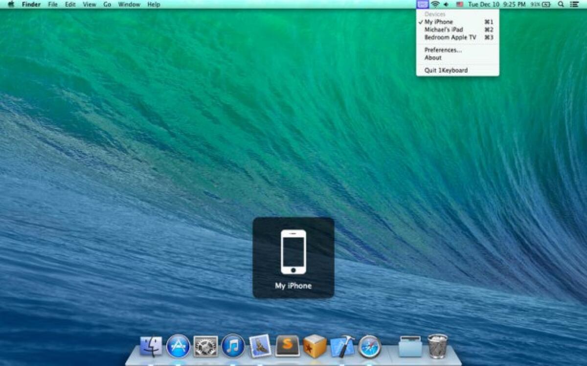 Come usare la tastiera del Mac per scrivere su iPhone, iPad e iPod con 1Keyboard - 