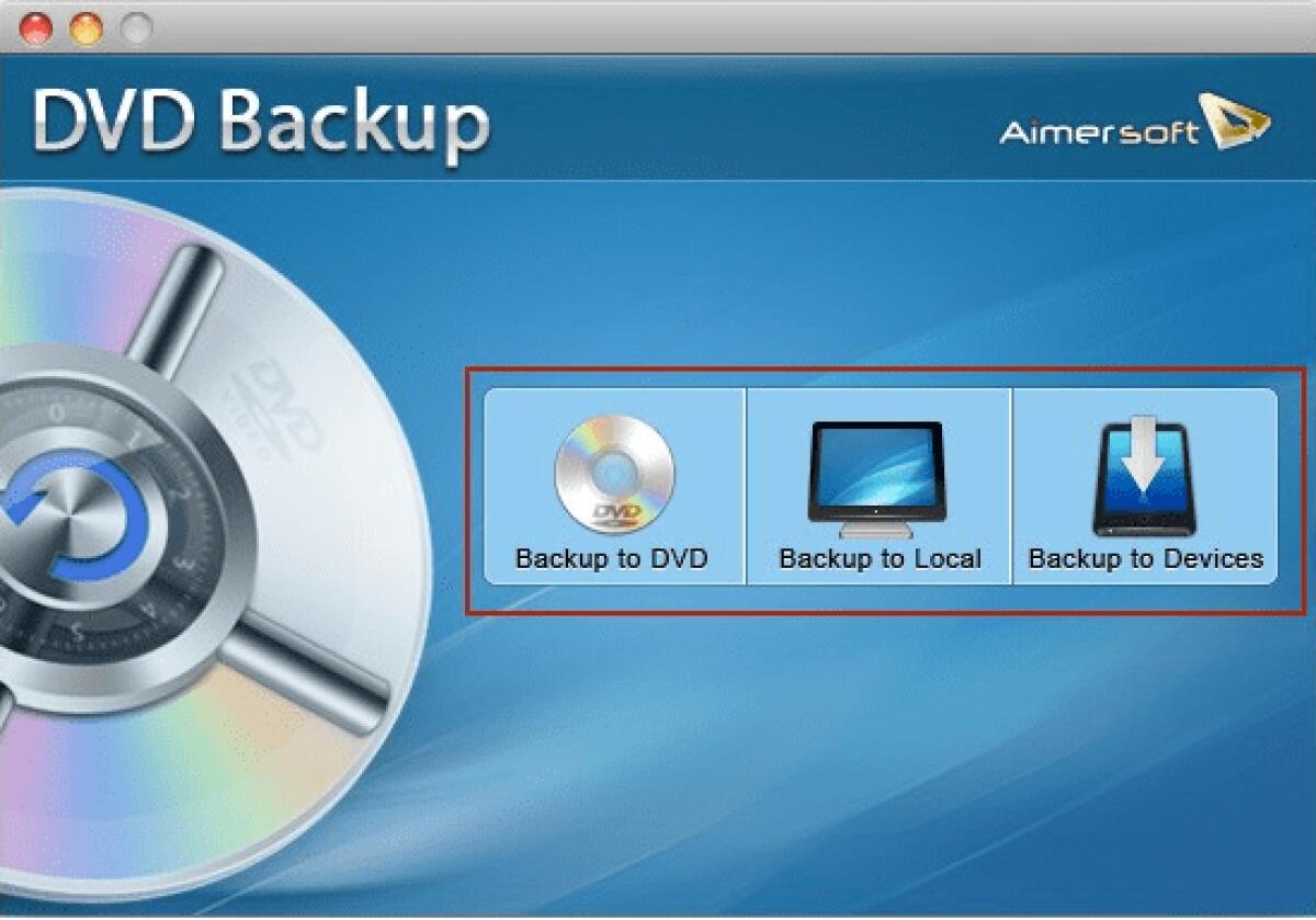 Aimersoft DVD Backup for Mac gratis: Creare Copie di Backup di DVD anche protetti su MAC OS X - 