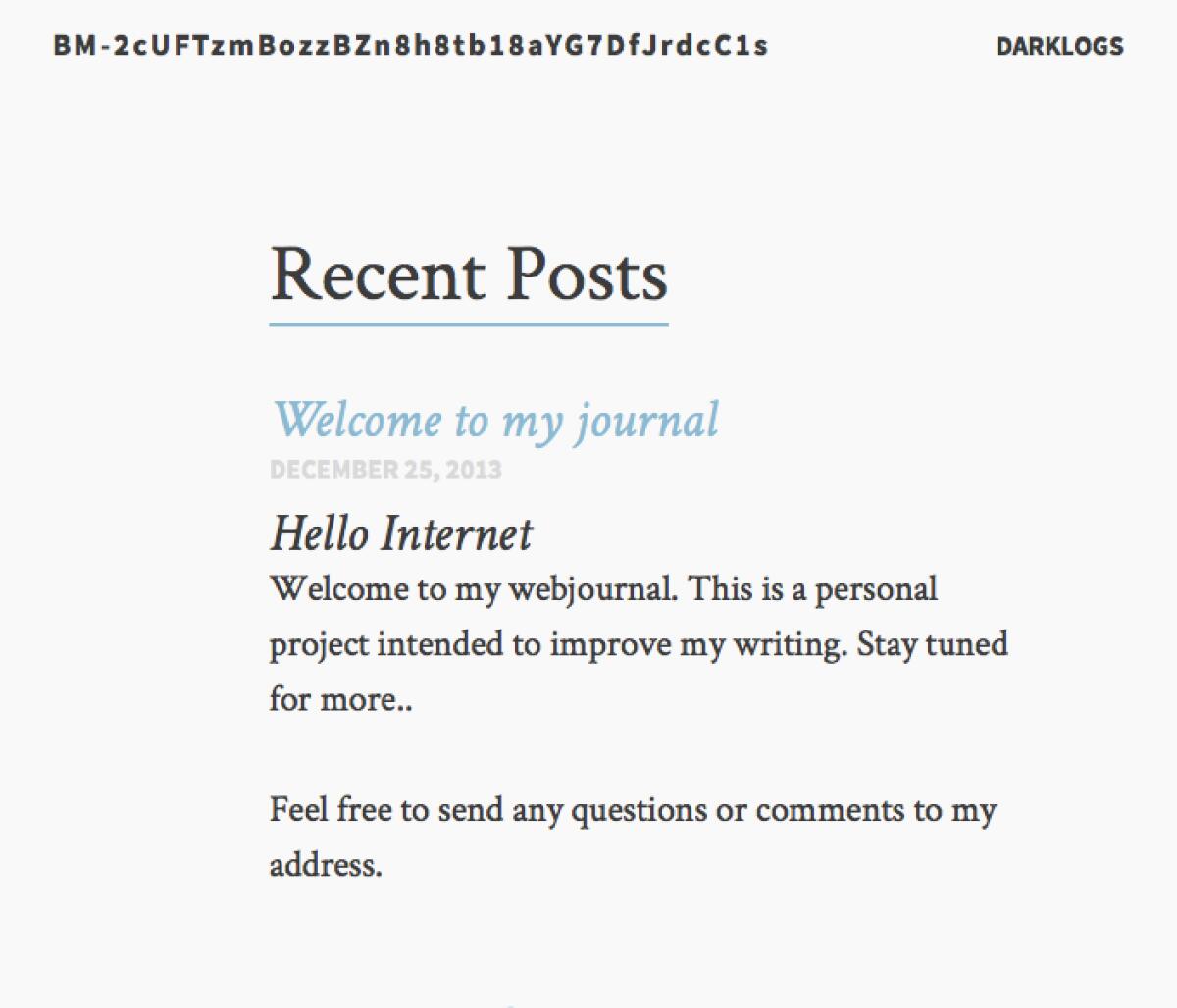 Darklogs: Creare un blog anonimo usando Bitmessage [Web 2.0] - 