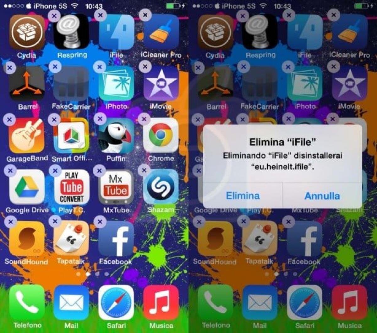 Migliori Tweak Cydia per iOS 7: CyDelete 7, per eliminare le app e i tweak di Cydia come fossero app originali - 