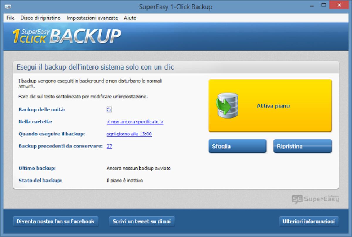 SuperEasy 1-Click Backup 1.13.0.0 gratis: Ecco un ottimo software per fare il backup di tutti i nostri file [Windows App] - 