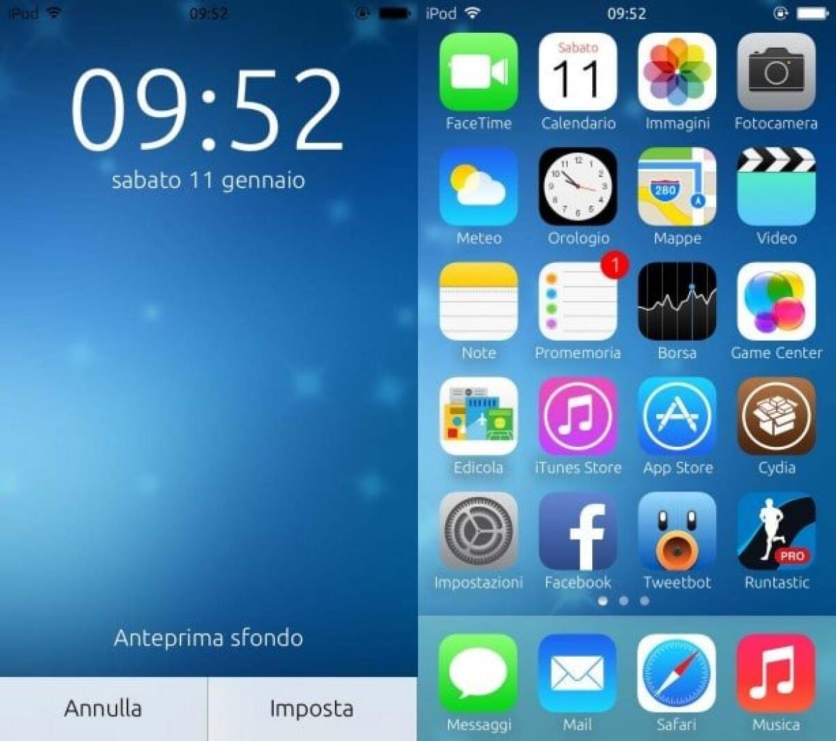 Migliori Tweak Cydia per iOS 7: iDynamic, per aggiungere nuovi sfondi animati al tuo iPhone con iOS 7 - 
