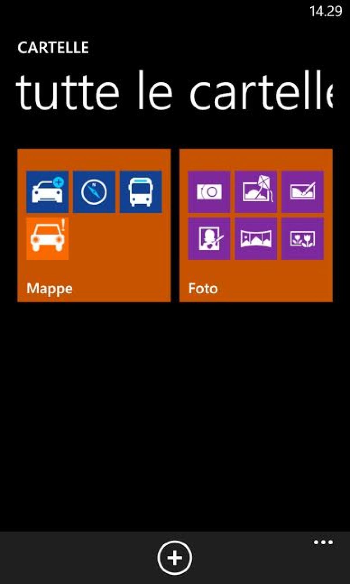 Come creare cartelle su Windows Phone 8 grazie all'update Nokia Lumia Black - 