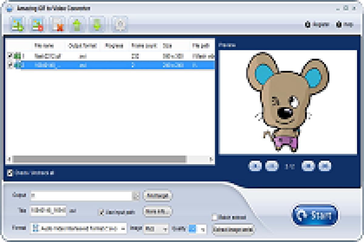 Amazing GIF to Video Converter 1.1.7 Gratis: Convertire GIF in spettacolari Video [Windows App] - 