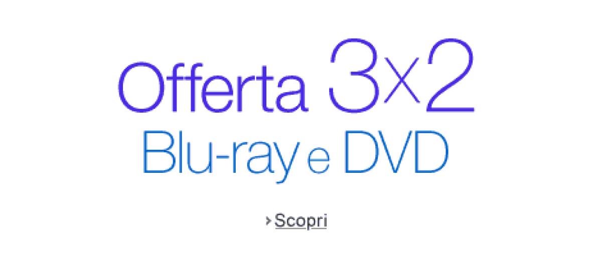 [Sconti & Coupon] Amazon: Offerta 3x2 su DVD e Blu-ray! - 