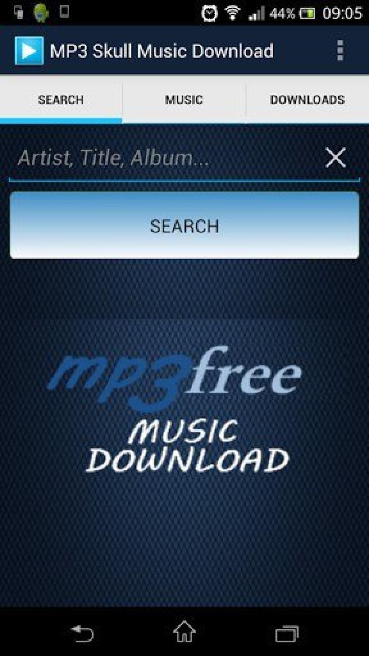 Migliori Programmi Android: MP3 Skull Music Downloader - 