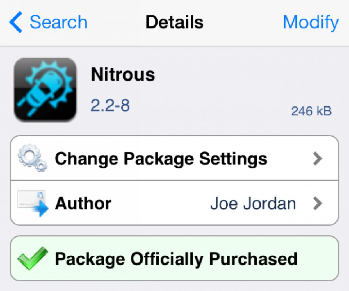 Migliori Tweak Cydia per iOS 7: Nitrous, per velocizzare la navigazione su internet - 