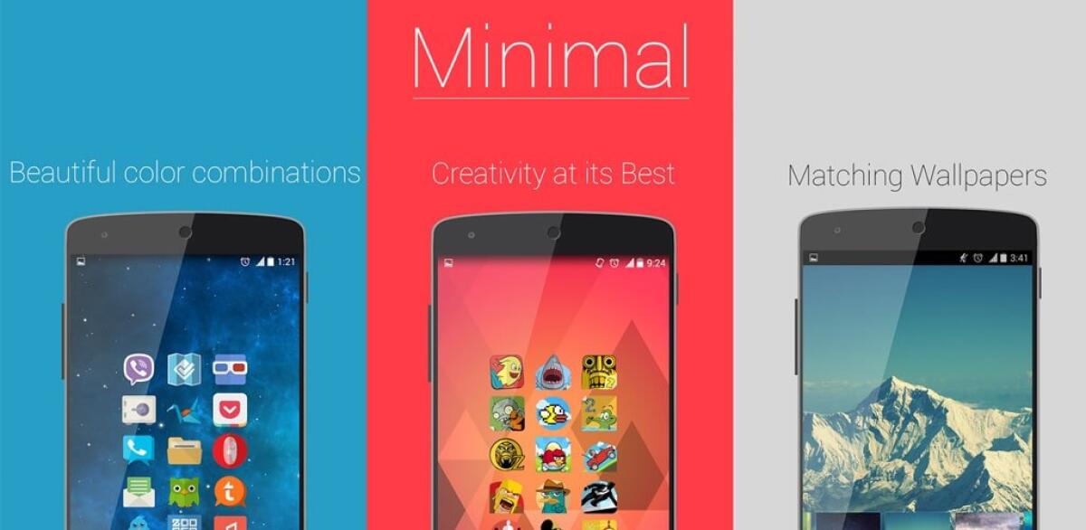 Migliori Temi e Icon Pack per Android: Minimal Icon Pack (Nova Apex Go Theme) - 