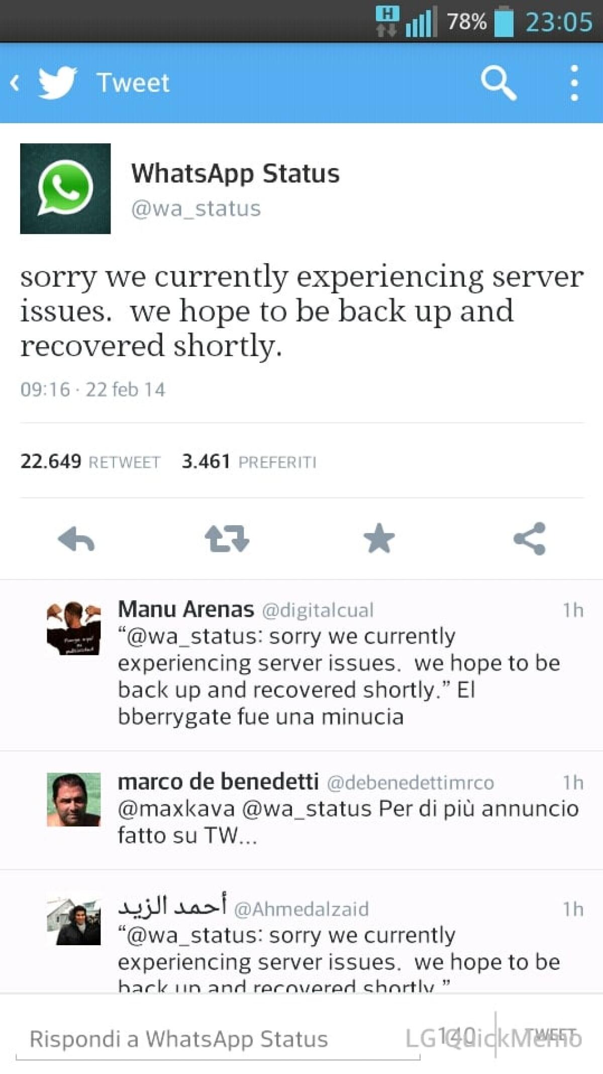 Whatsapp: torneremo presto! Il tweet ufficiale - 