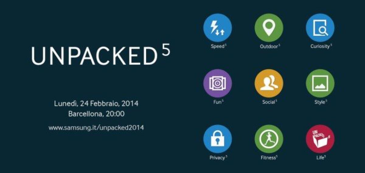 Segui in diretta streaming la presentazione del Galaxy S5 dal MWC 2014 - 