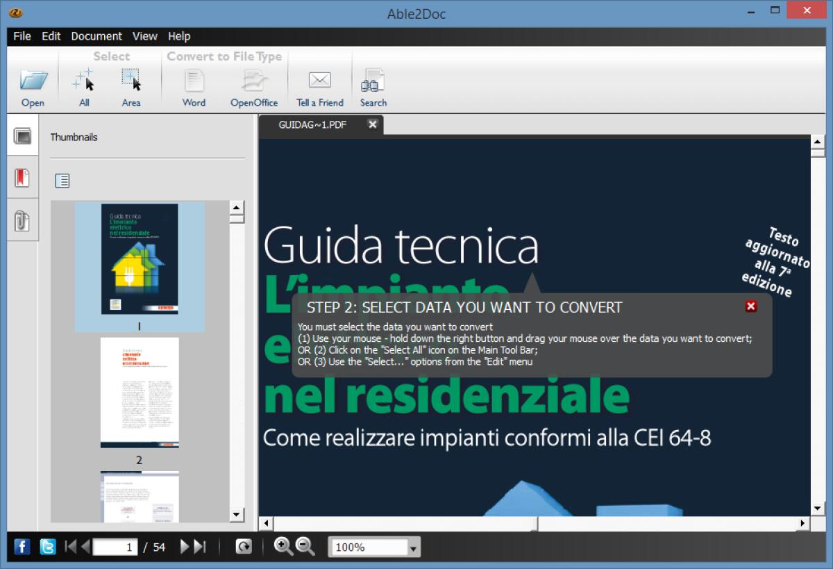 Able2Doc PDF to Word Converter gratis: Convertire PDF in file Word facilmente [Windows App] - 