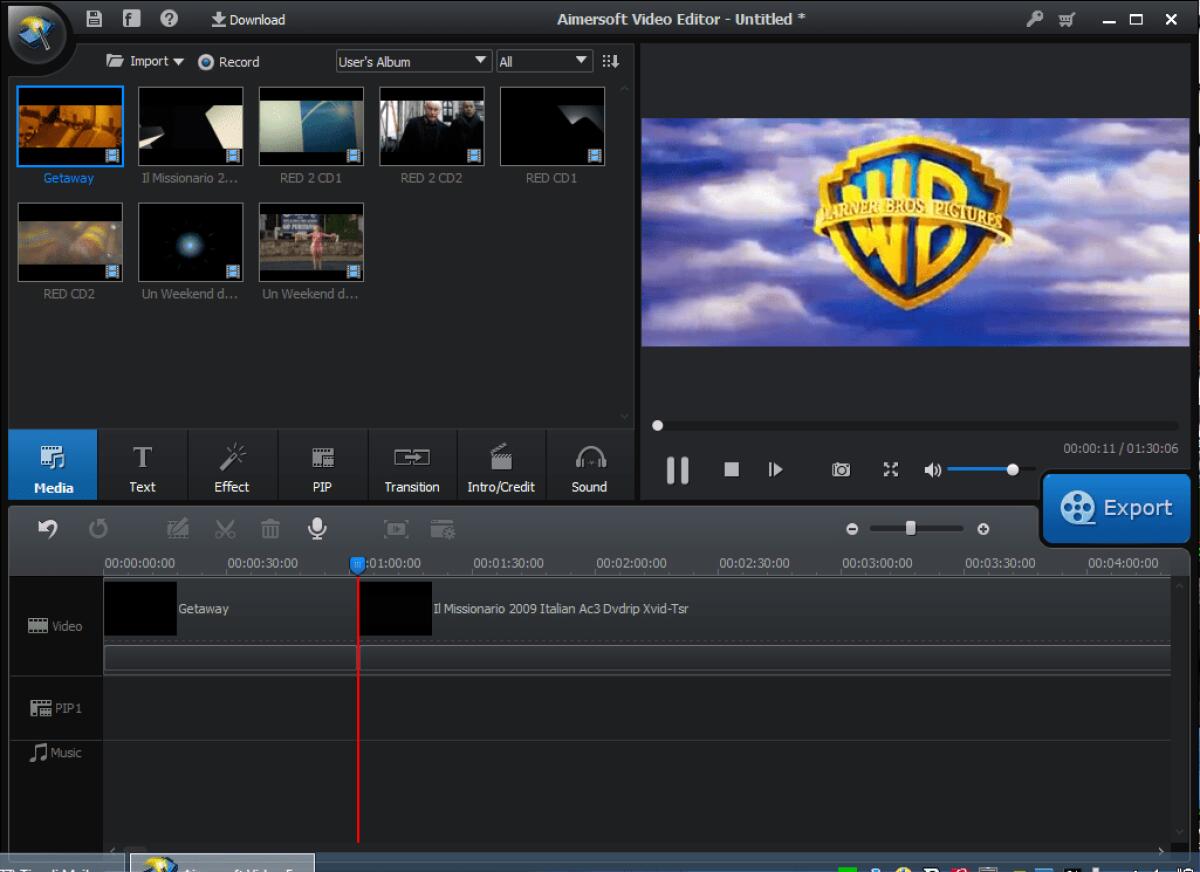Aimersoft Video Editor gratis: Video Editor completo per tagliare, unire e creare filmati spettacolari dai vostri Video [Windows App] - 