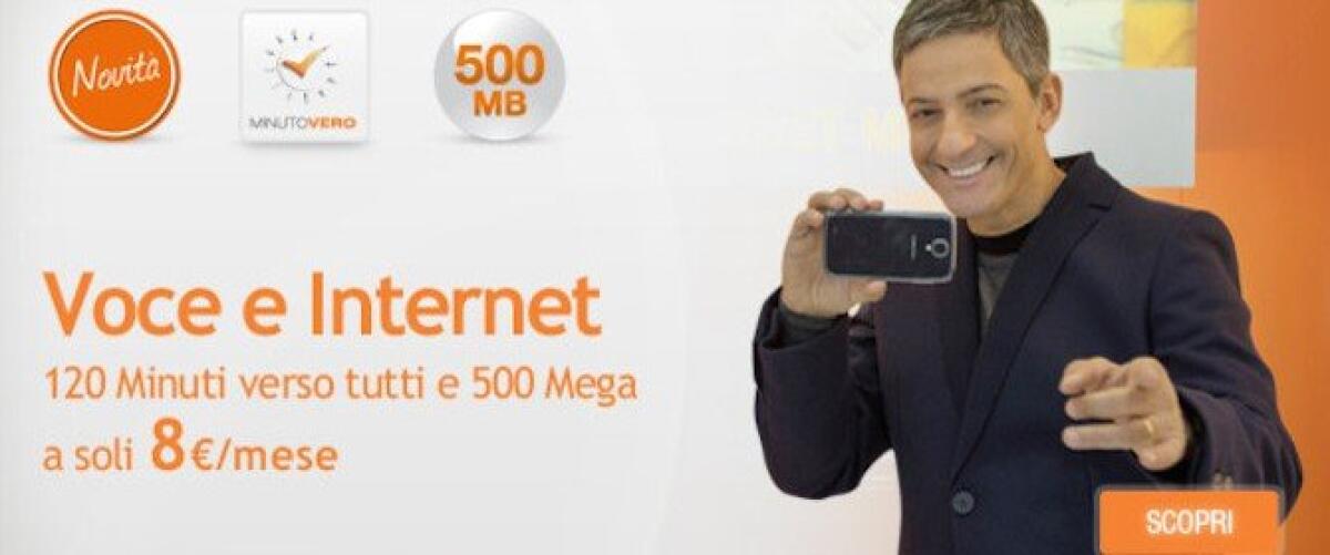 [Migliori Tariffe Smartphone] Wind Voce e Internet: 120 minuti verso tutti e 500 MB di Internet a 8 euro - 