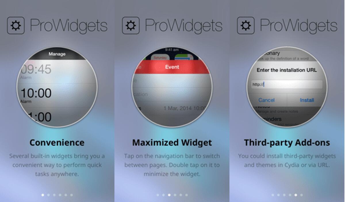 [Migliori Tweak Cydia] ProWidgets: Il primo vero Widget per iOS - 