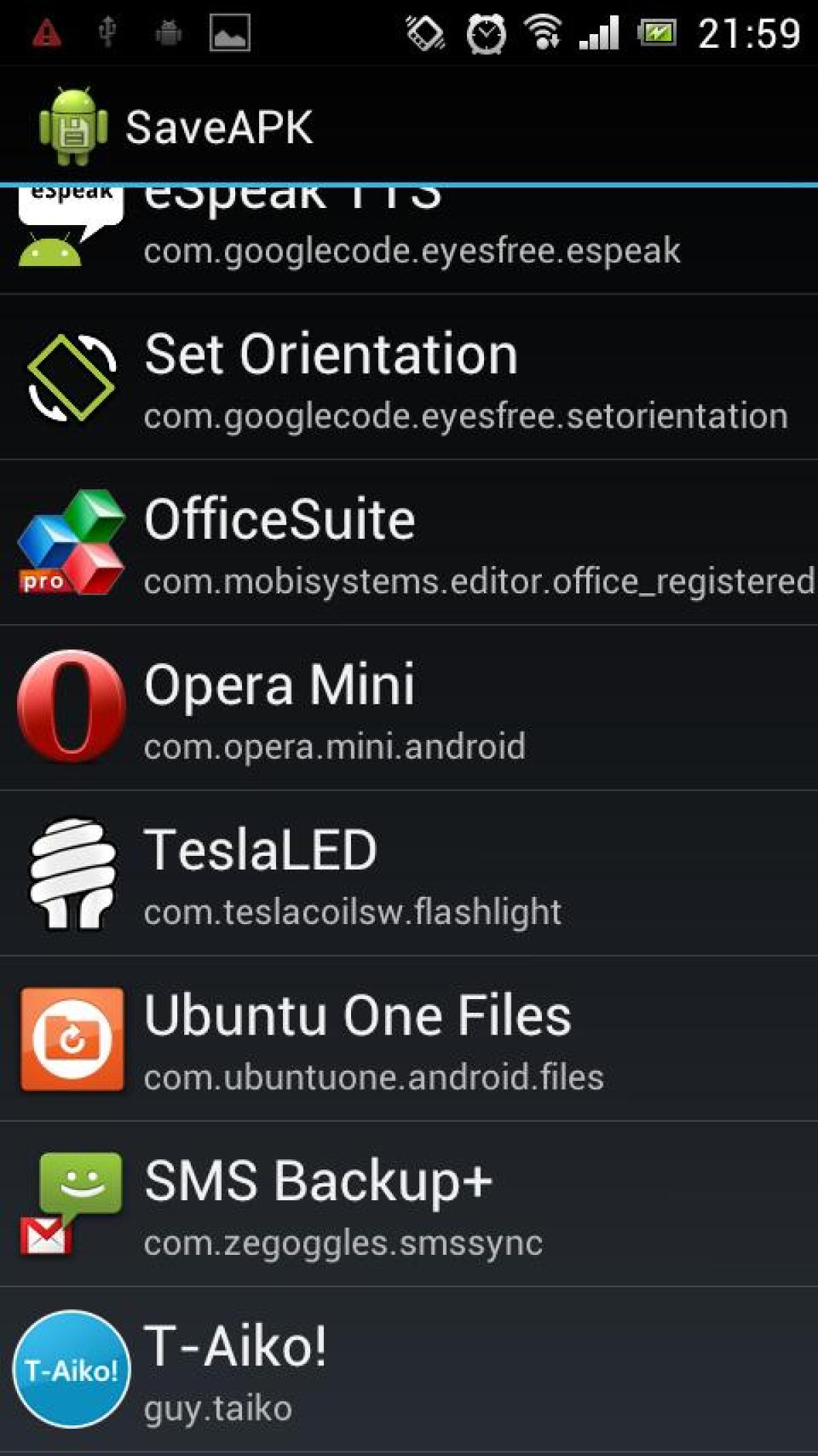 Download SaveAPK Donate v1.1 APK dal Play Store Android: fare il backup dei programmi installati su Android - 