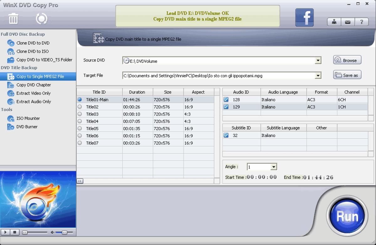 Scarica gratis WinX DVD Copy Pro per copiare e clonare DVD sul computer - 