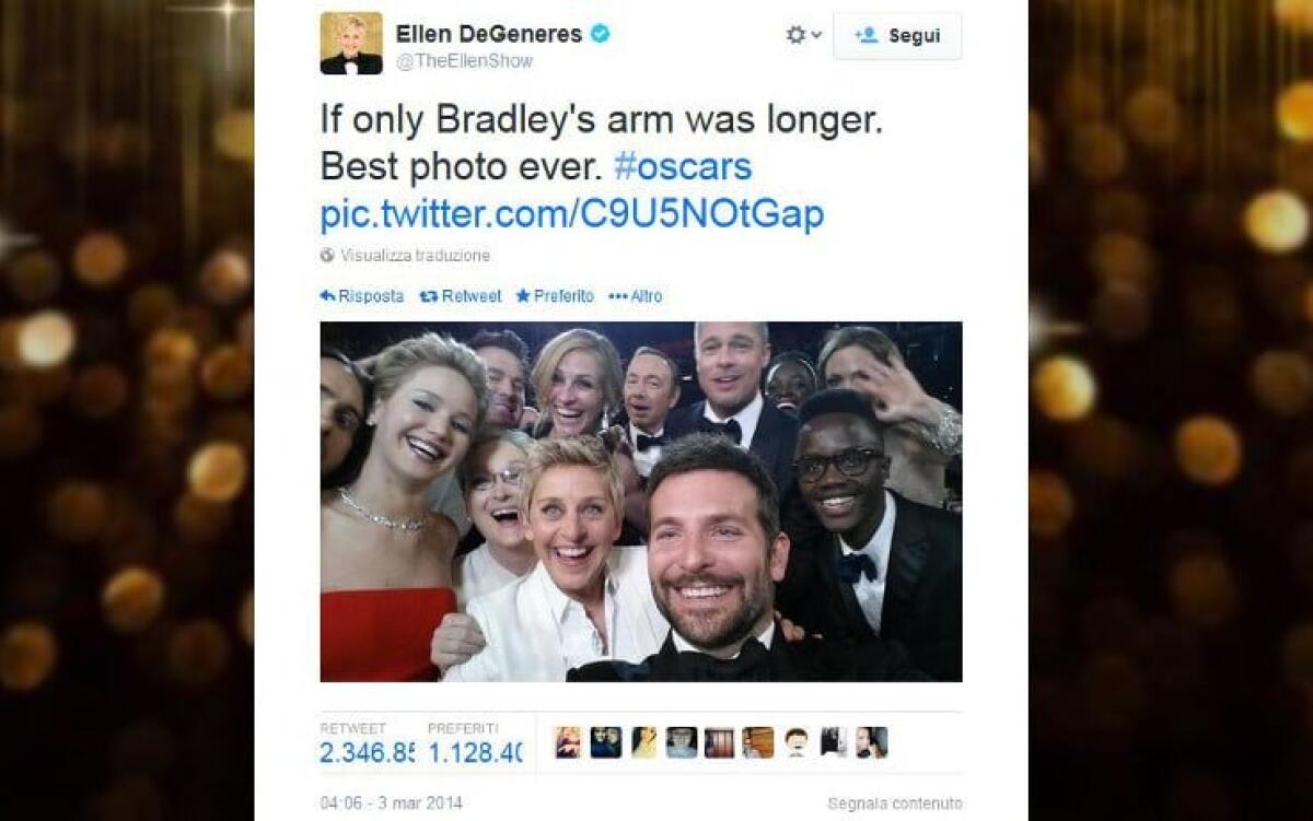 20 Milioni di Dollari da Samsung per Spot agli Oscar inclusa la foto con il Note 3 di Ellen Degeneres - 