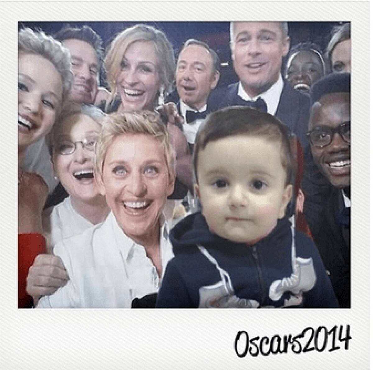 Metti la tua faccia sulla foto degli Oscar 2014 di Ellen Degeneres - 