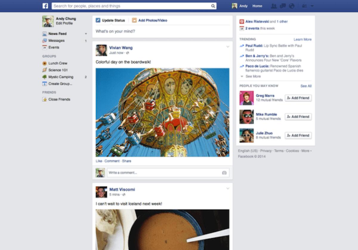 Facebook cambia ancora la grafica del News Feed, ma non in Italia - 