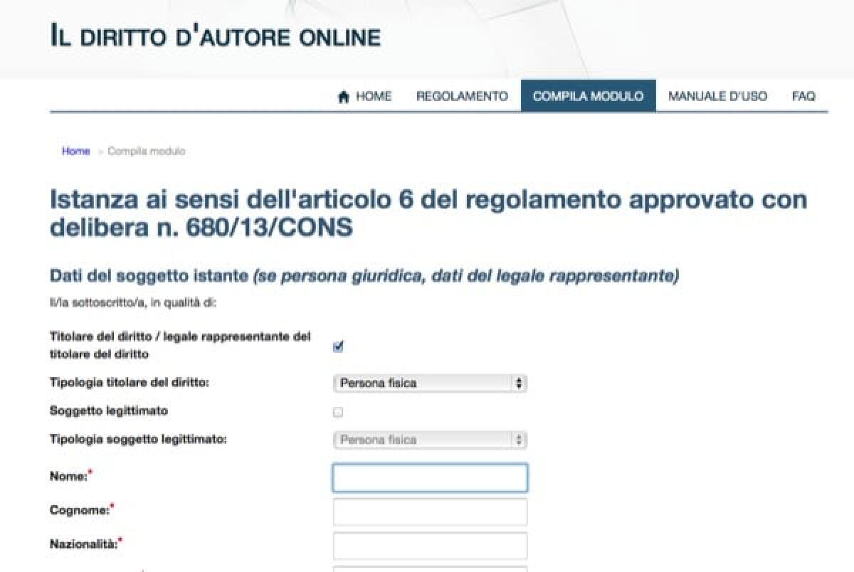 AGCOM: oggi entrano in vigore le nuove norme sul copyright in Rete - 