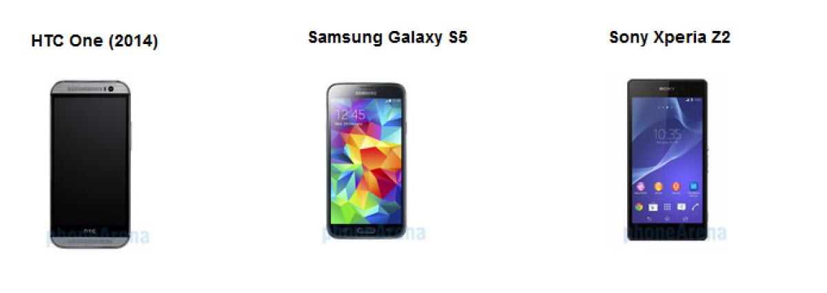 Quale smartphone scegliere tra Galaxy S5, Xperia Z2 e HTC One (M8): Caratteristiche a confronto - 