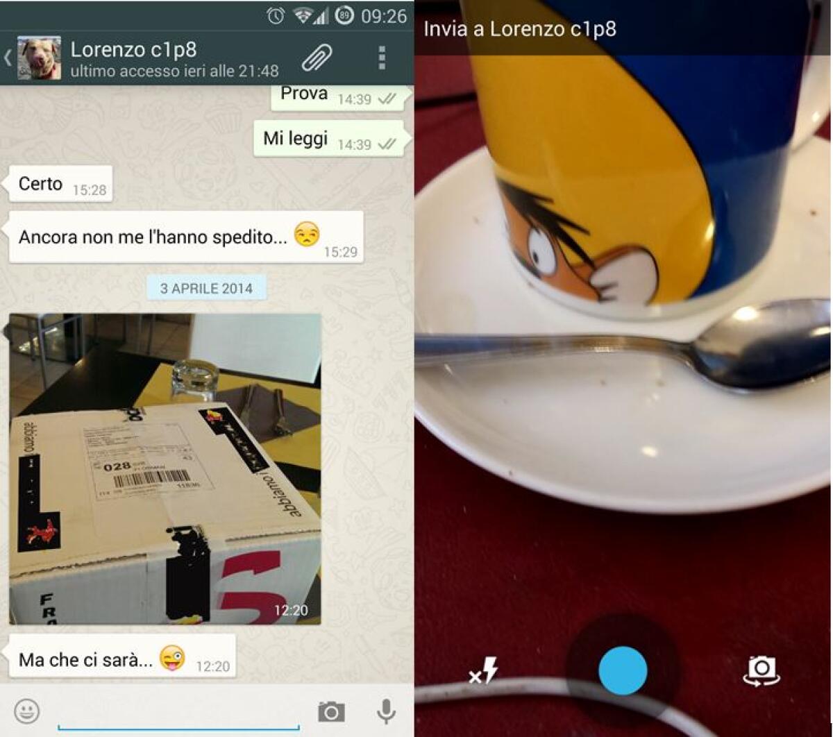 Download APK WhatsApp Beta con la nuova funzione Invio Foto in un Click - 