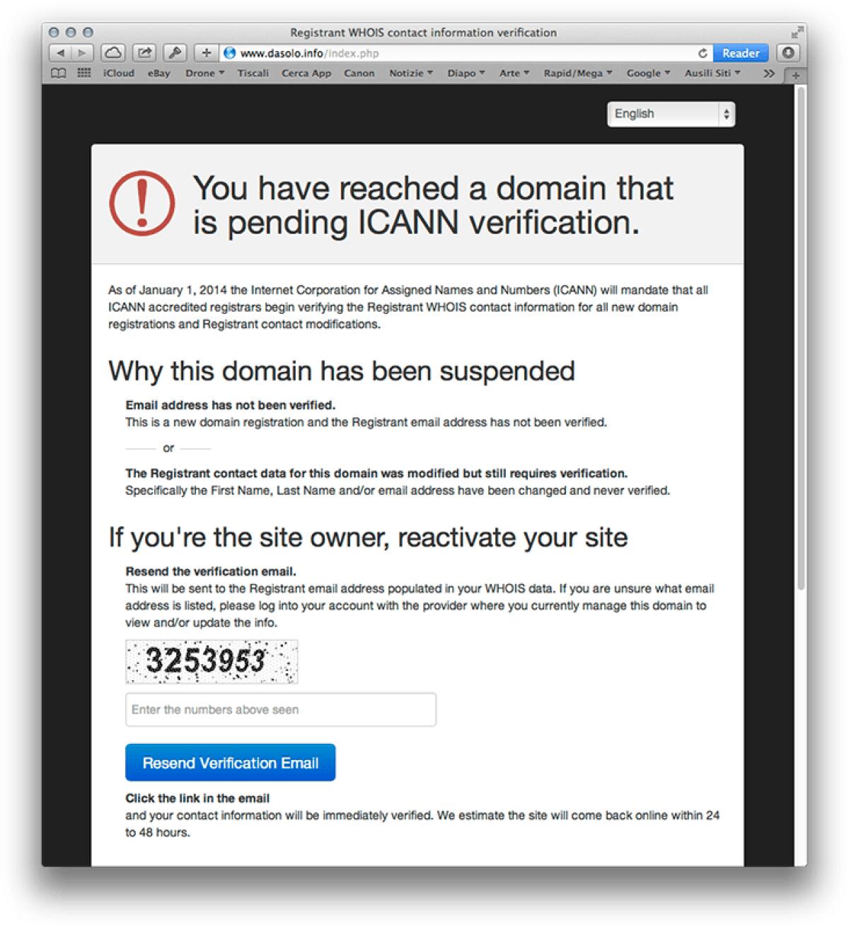 Dasolo.info chiuso o non funzionante (Aprile 2014)? - 