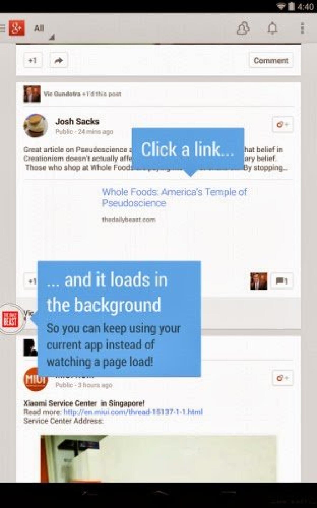 Link Bubble, per aprire link in background su Android - 