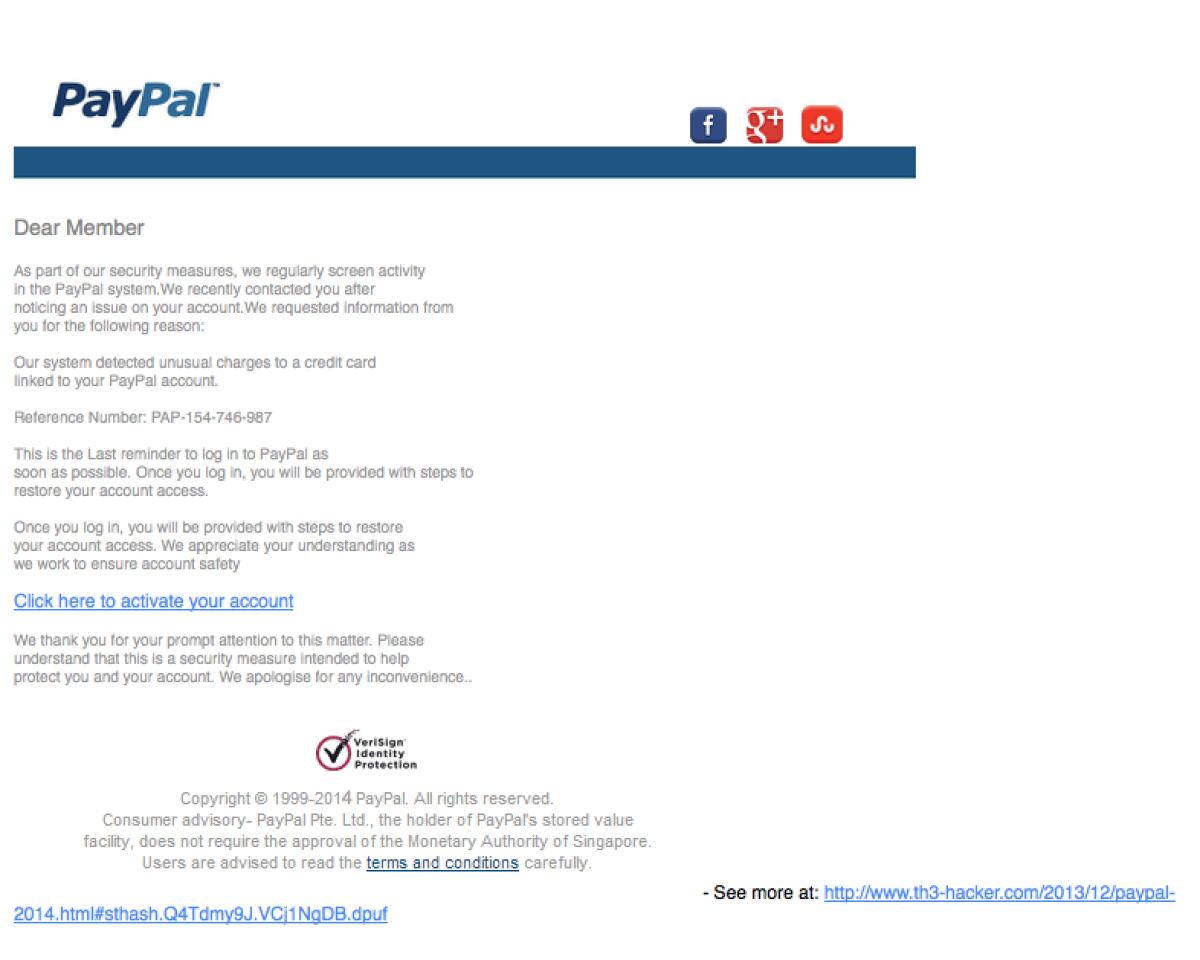 service@ppl.com Aggiungetelo ai Messaggi di posta Indesiderati! Nuovo tentativo di truffa PayPal! - 