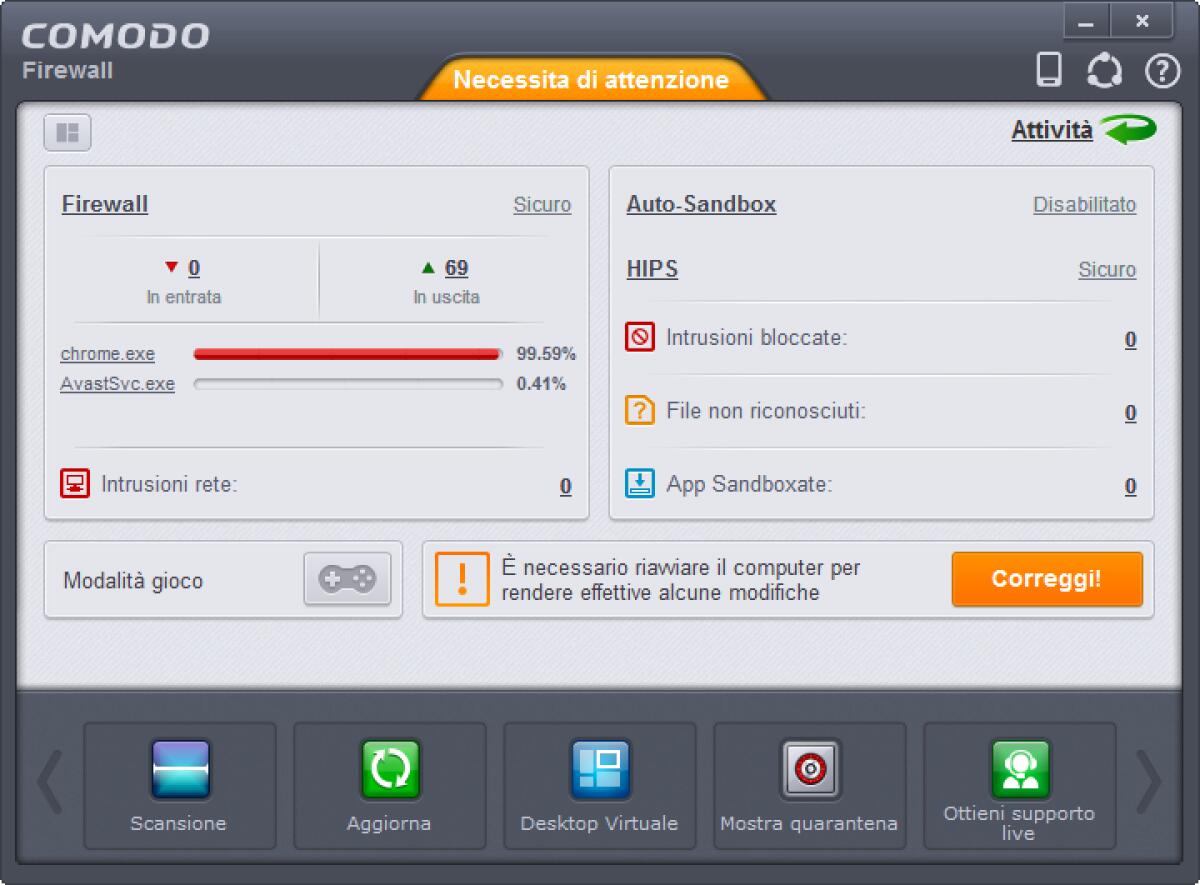 Download Comodo Firewall 7: Ottimo Firewall Gratuito per Windows per bloccare intrusioni sul nostro PC - 
