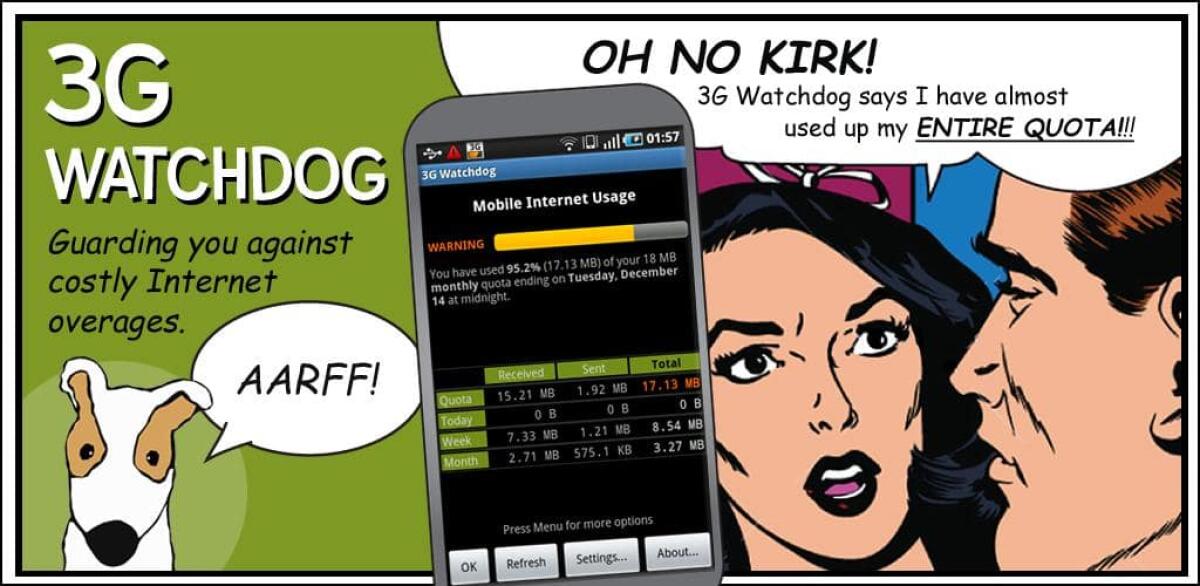 3G Watchdog Pro v1.25.0: Monitorare il Traffico Dati per non Superare le Soglie del Piano Tariffario - 