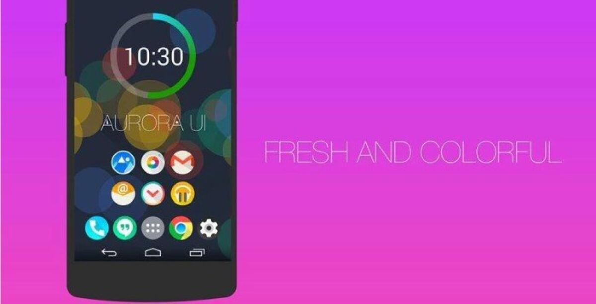 Migliori Temi e Icon Pack per Android: Aurora UI (Nova Apex Go Theme) - 