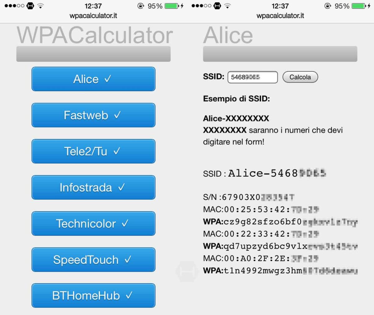 Scoprire la password o la chiave di un router con WPACalculator - 