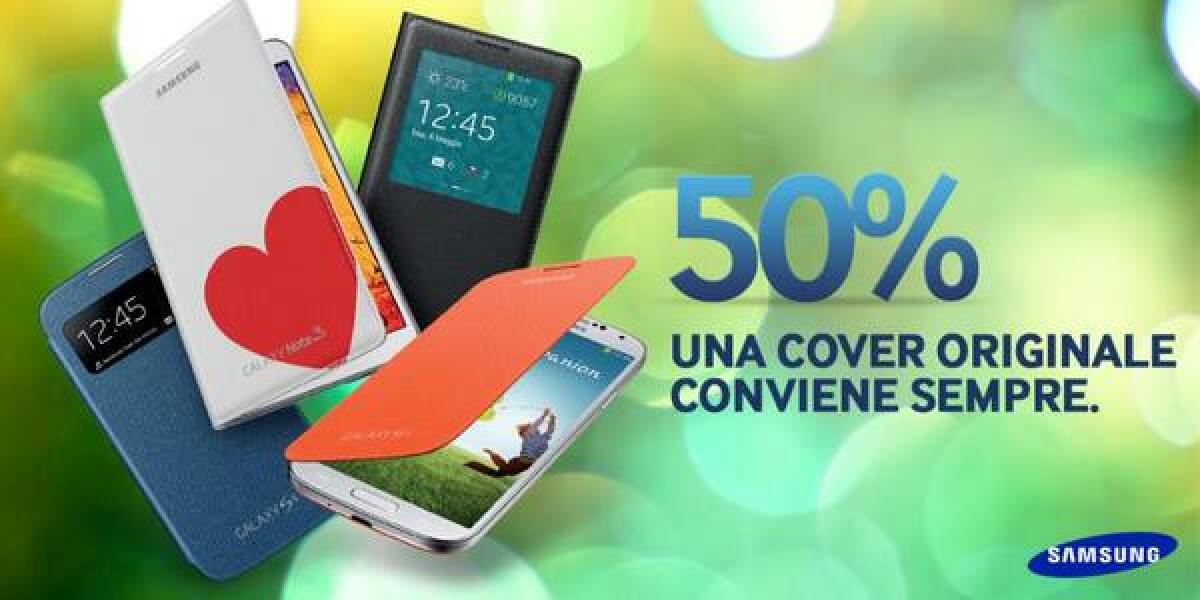 Samsung sconta le Cover Originali del 50 % in tutti i negozi - 