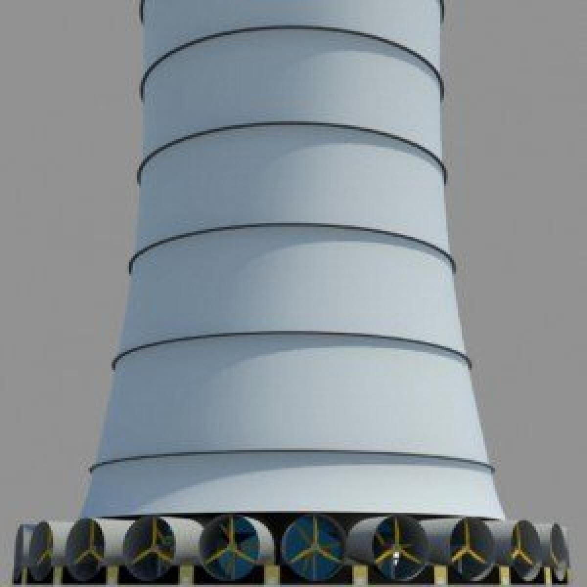 Solar Wind Downdraft Tower: Ecco la prima torre solare eolica al mondo - 